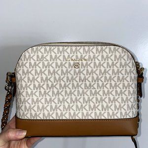 Michael Kors large logo dome crossbody
